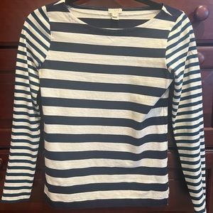 J crew women's striped long sleeve